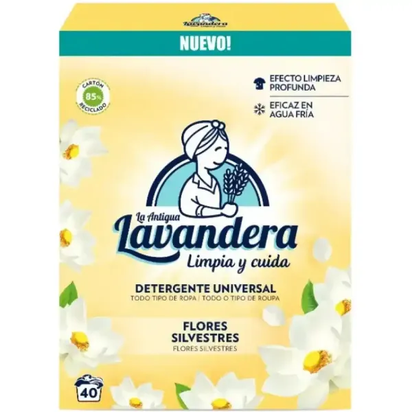 Пральний порошок Lavandera Flores Silvestres, 2.2 кг (40 прань)