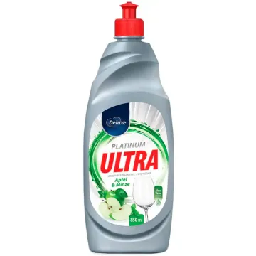 Засіб для миття посуду Deluxe Platinum Ultra Apfel & Minze, 850 мл