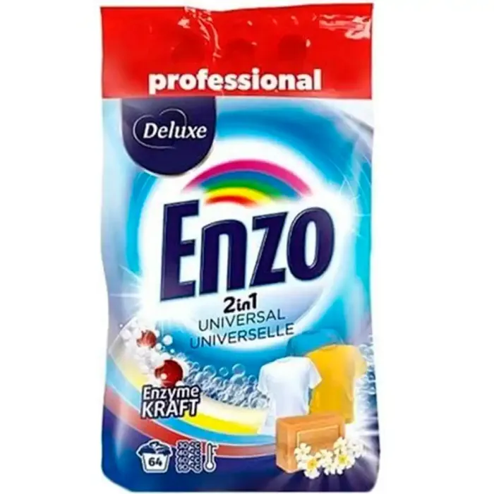 Пральний порошок для всіх типів тканин Enzo Universal, 4,5 кг (64 прання)