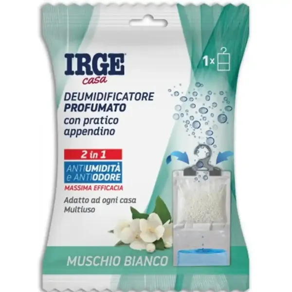 Поглинач вологи за запаху з підвіскою IRGE Muschio Bianco, 500 мл
