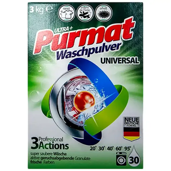 Пральний порошок Purmat Universal 3 кг (30 прань)