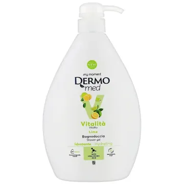 Гель для душу та ванни Dermomed Vitality Lime, 1 л
