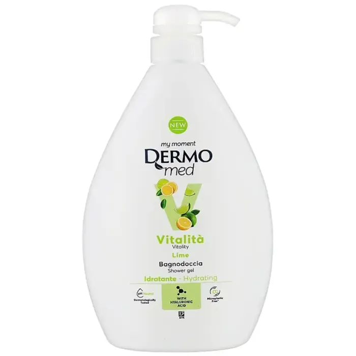 Гель для душу та ванни Dermomed Vitality Lime (1000 мл)