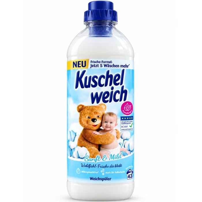 Кондиціонер для білизни Kuschelweich Sanft & Mild, 1 л (43 прання)