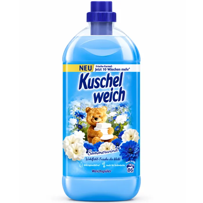 Кондиціонер для білизни Kuschelweich Sommerwind Літній вітер, 1.978 л (86 прань)