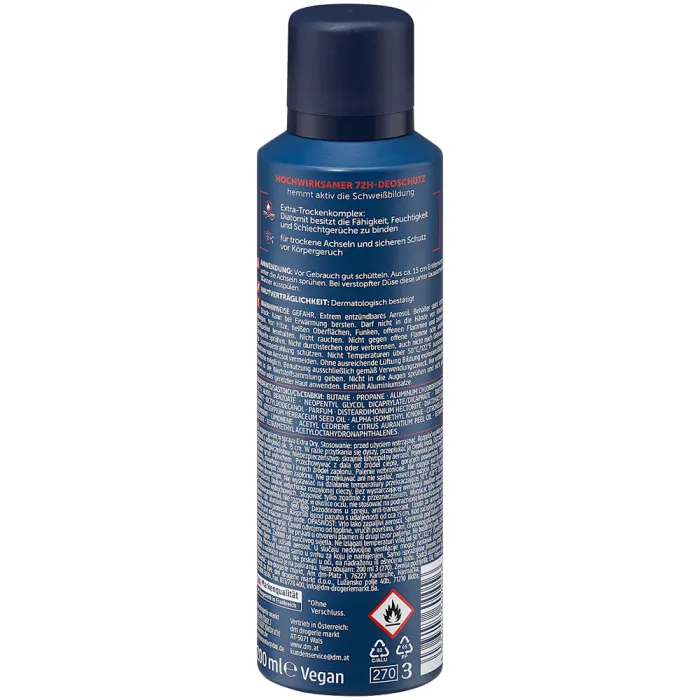 Чоловічий дезодорант-антиперспирант Balea Men Extra Dry, 200 мл