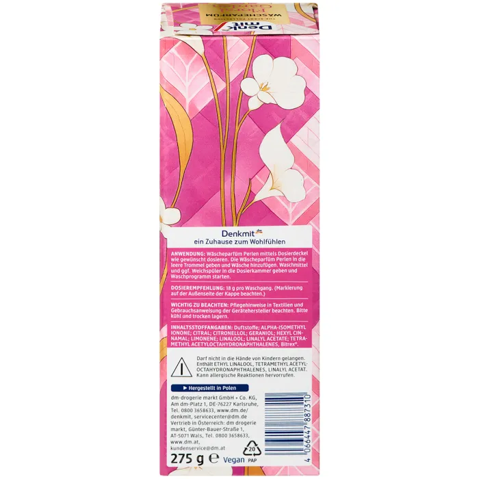 Парфум для прання в гранулах Denkmit Floral Garden, 275 г