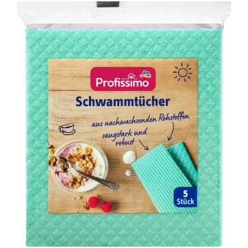 Губчасті серветки для прибирання Profissimo Schwammtücher, 5 шт.
