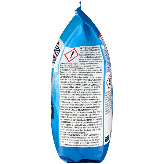Порошок для посудомийної машини Denkmit Classic Power, 1,5 кг (100 циклів)