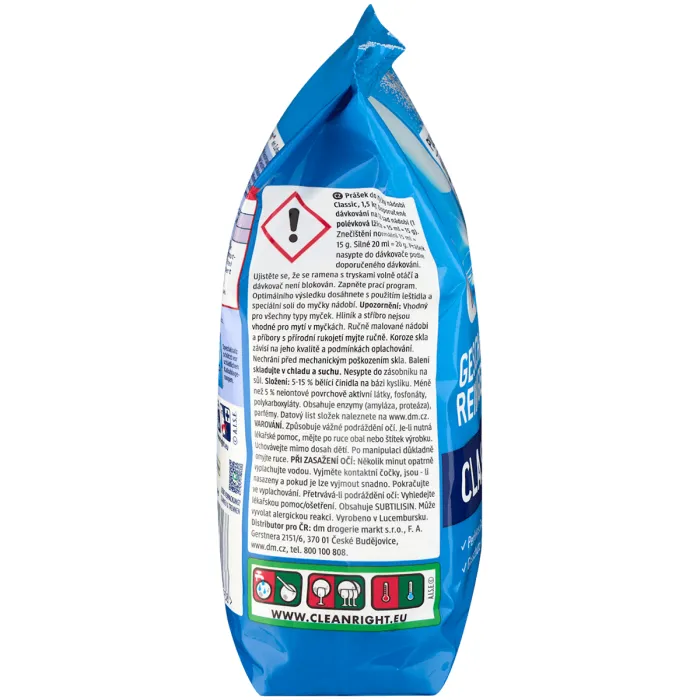 Порошок для посудомийної машини Denkmit Classic Power, 1,5 кг (100 циклів)