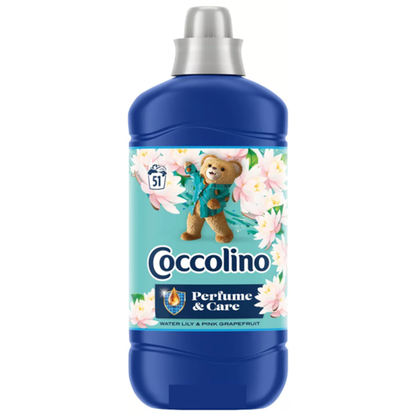 Кондиціонер для білизни Coccolino Perfume & Care Water Lily & Pink Grapefruit, 1,275 л (51 прання)