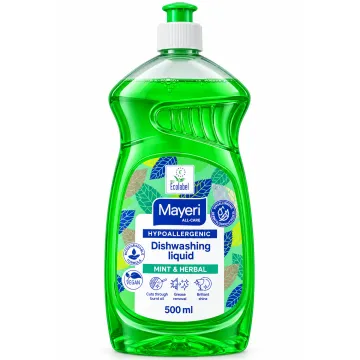 Гіпоалергенний засіб для миття посуду Mayeri Mint & Herbal, 500 мл
