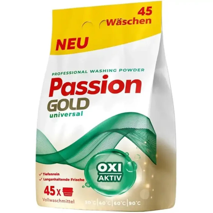 Пральний порошок Passion Gold Universal, 2.7 кг (45 прань)
