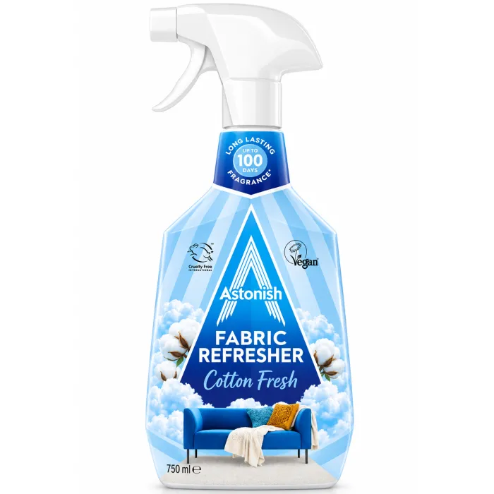 Освіжувач текстилю Astonish Fabric Refresher Cotton Fresh, 750 мл