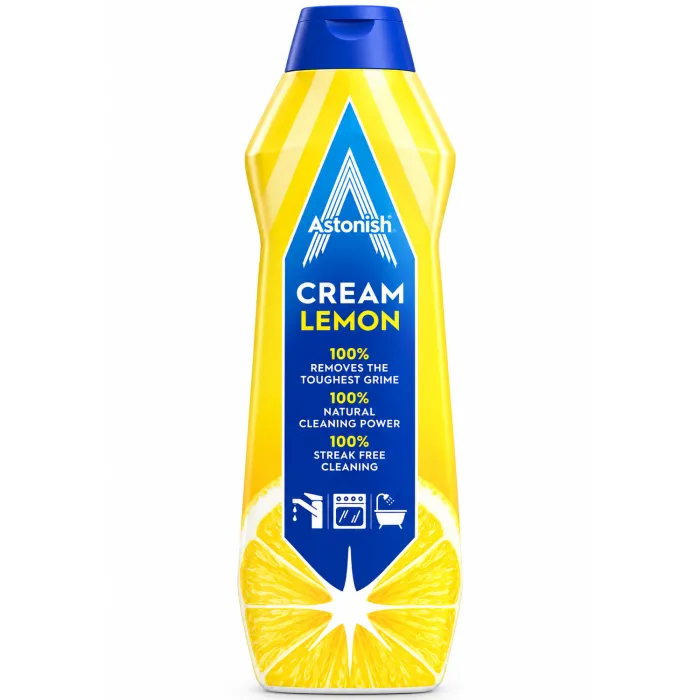 Універсальний крем для чищення Astonish Cream Cleaner Lemon Fresh, 500 мл