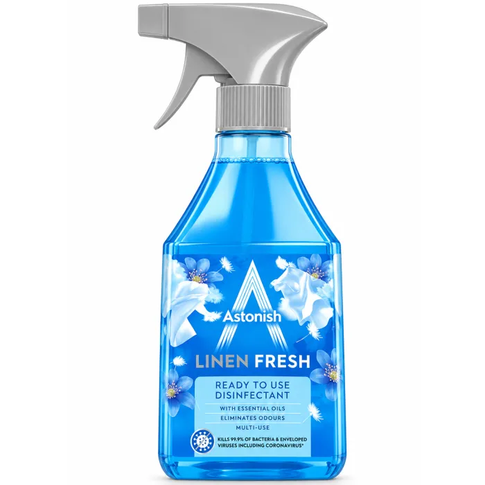 Дезінфікуючий спрей Astonish Ready to Use Disinfectant Linen Fresh, 550 мл