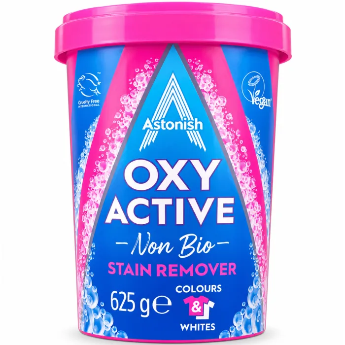 Кисневий плямовивідник Astonish Oxy Active Non Bio Stain Remover, 625 г