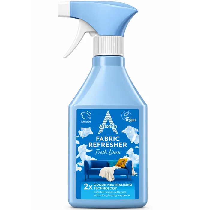 Освіжувач текстилю Astonish Fabric Refresher Fresh Linen, 550 мл