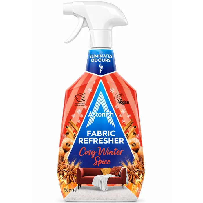 Освіжувач текстилю Astonish Fabric Refresher Cosy Winter Spice, 750 мл