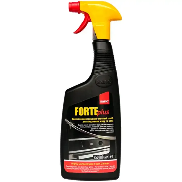 Засіб для видалення жиру та кіптяви Sano Forte Plus, 750 мл