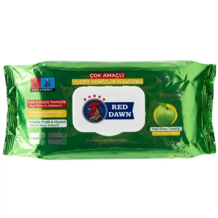 Вологі серветки для прибирання Red Dawn Apple, 100 шт