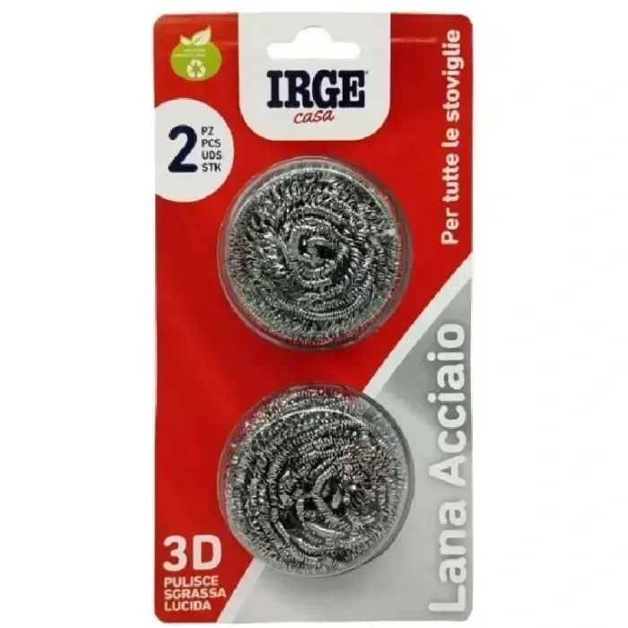 Шкребок металевий для миття посуду Irge 3D (2 шт)