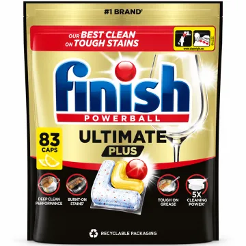 Капсули для посудомийної машини Finish Ultimate Plus All in One Lemon, 83 шт