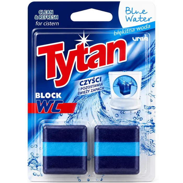 Таблетки для зливного бачка Tytan Blue Water, 2 × 50 г