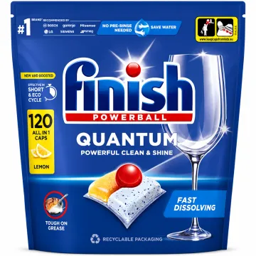 Капсули для посудомийних машин Finish Quantum All in 1 Lemon, 120 шт