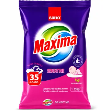 Пральний порошок Sano Maxima Sensitive 1.25 кг (35 прань)