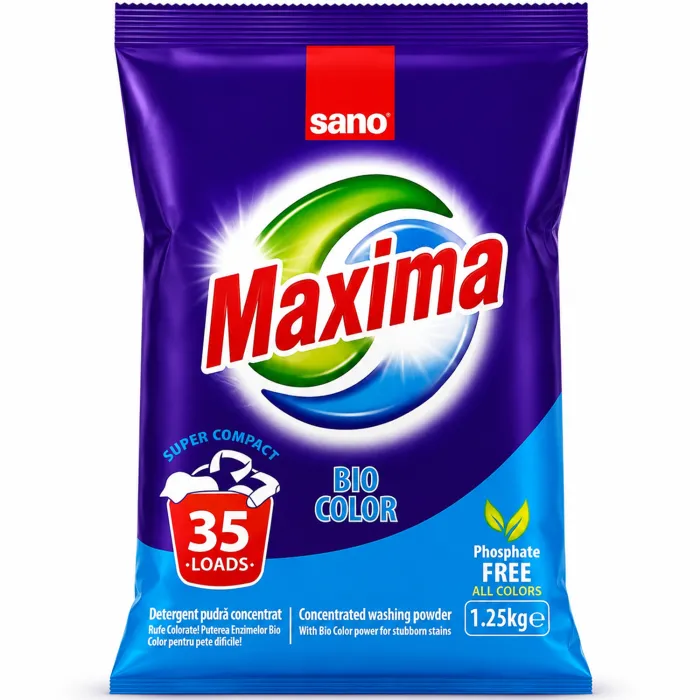Пральний порошок Sano Maxima Bio Color 1.25 кг (35 прань)
