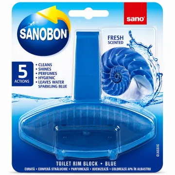 Підвісний туалетний блок Sano Sanobon Blue, 55 г