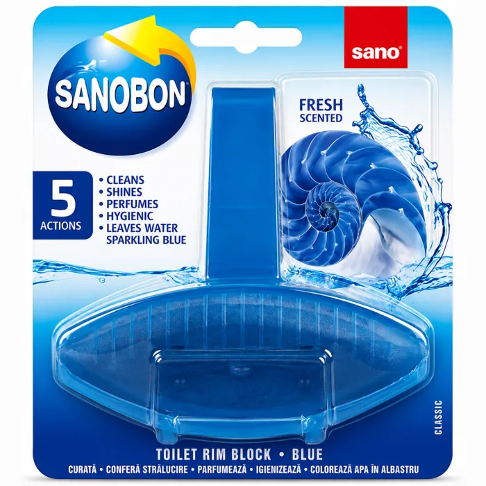 Підвісний туалетний блок Sano Sanobon Blue, 55 г