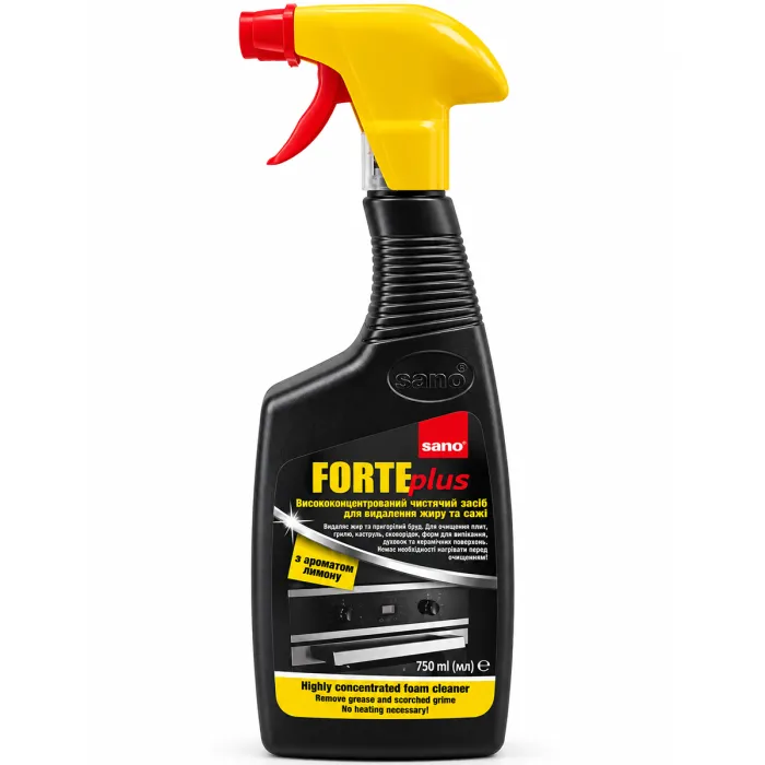 Засіб для видалення жиру та сажі Sano Forte Plus Lemon, 750 мл