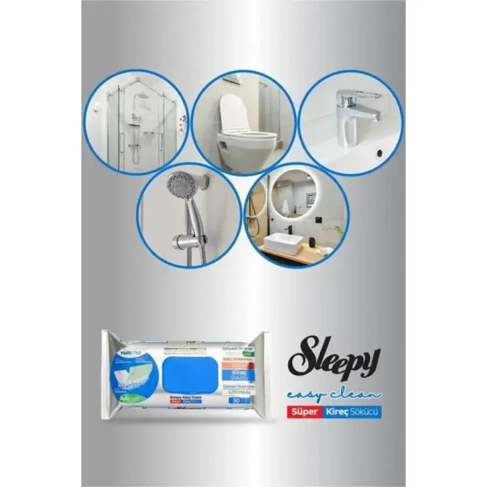 Вологі серветки для прибирання ванної кімнати Sleepy Easy Clean (30 шт)