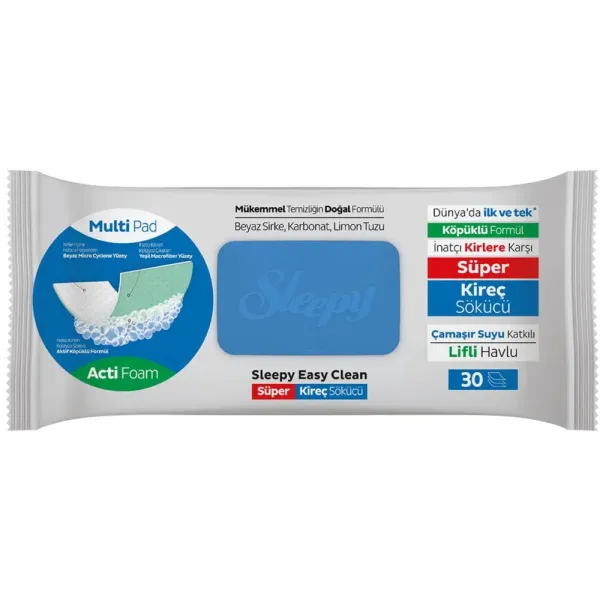 Вологі серветки для прибирання ванної кімнати Sleepy Easy Clean (30 шт)