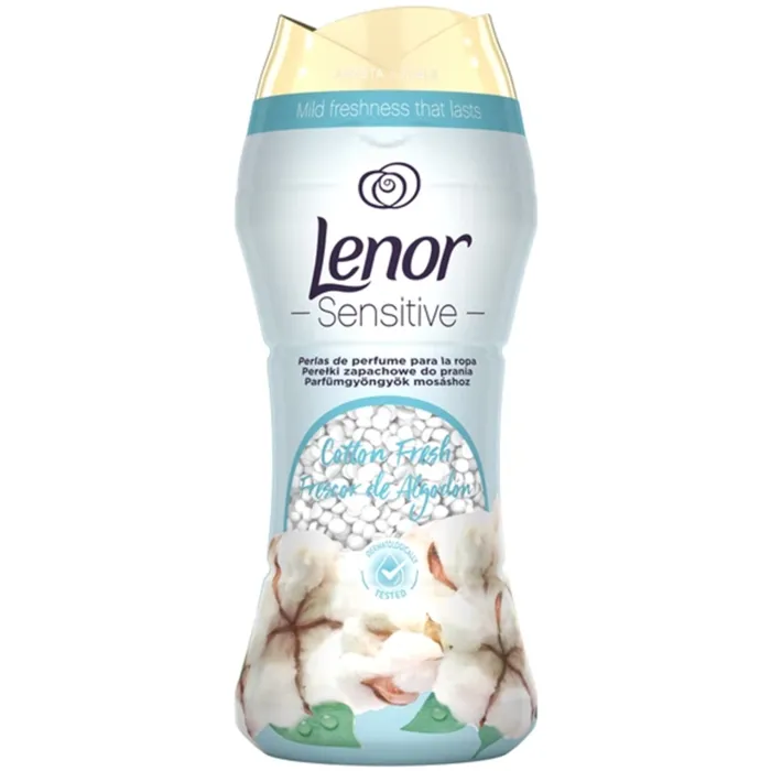 Ароматизатор для білизни в гранулах Lenor Sensitive Cotton Fresh, 210 г