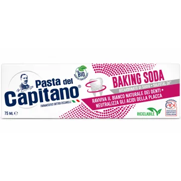 Зубна паста відбілювальна Pasta Del Capitano Baking Soda, 75 мл
