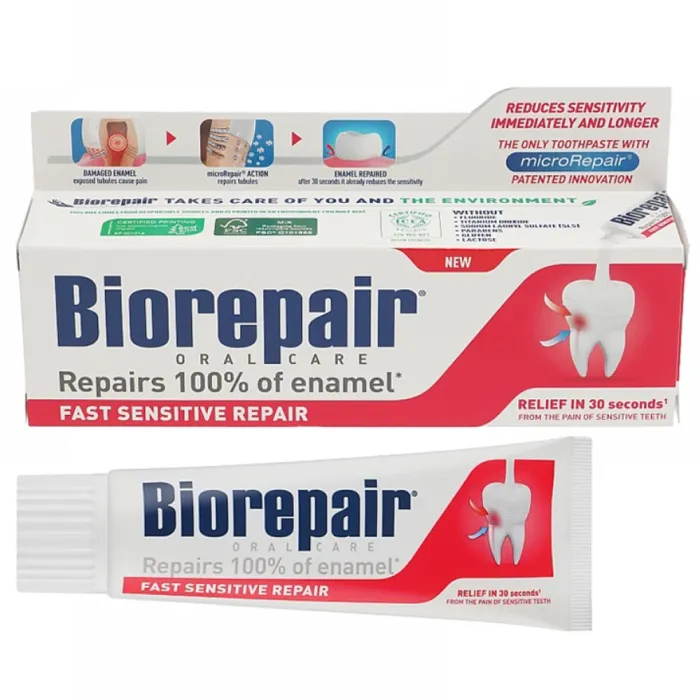 Зубна паста Biorepair Fast Sensitive Repair, 75 мл
