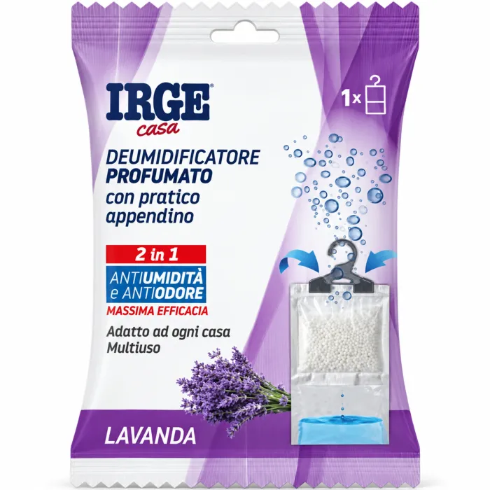 Підвісний поглинач вологи та запахів IRGE Lavanda з ароматом лаванди, 500 мл