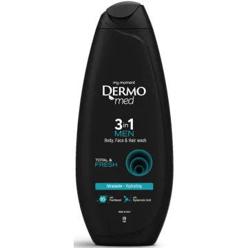 Гель для душу чоловічий Dermomed Total & Fresh, 450 мл
