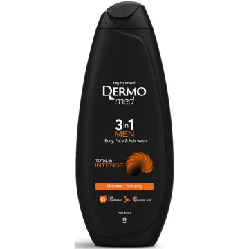 Гель для душу чоловічий Dermomed Total & Intense, 450 мл
