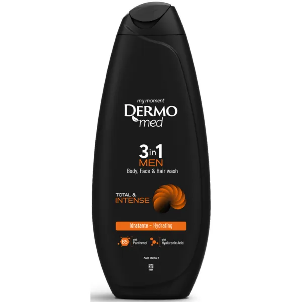 Гель для душу чоловічий Dermomed Total & Intense, 450 мл