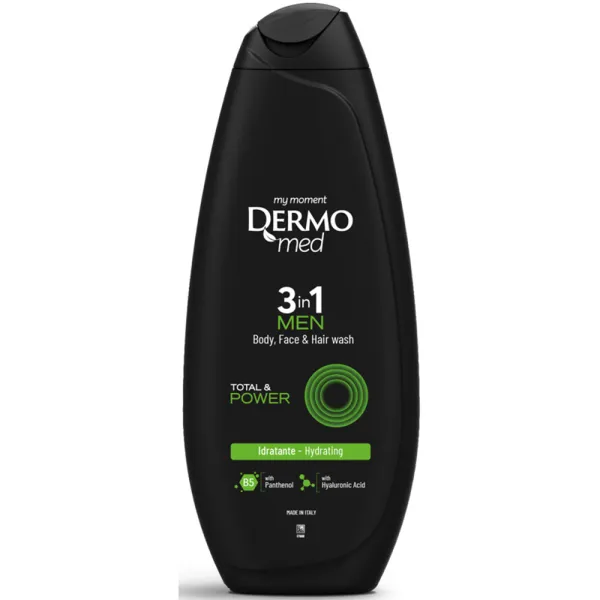 Гель для душу чоловічий Dermomed Total & Power, 450 мл
