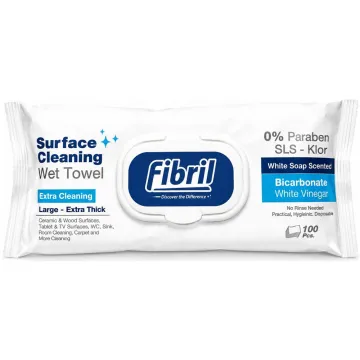 Вологі серветки для прибирання Fibril White Soap Scented, 100 шт