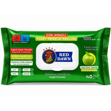 Вологі серветки для прибирання Red Dawn Apple, 100 шт
