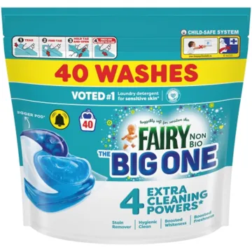 Капсули для прання дитячої білизни Fairy Non Bio Big One, 40 шт