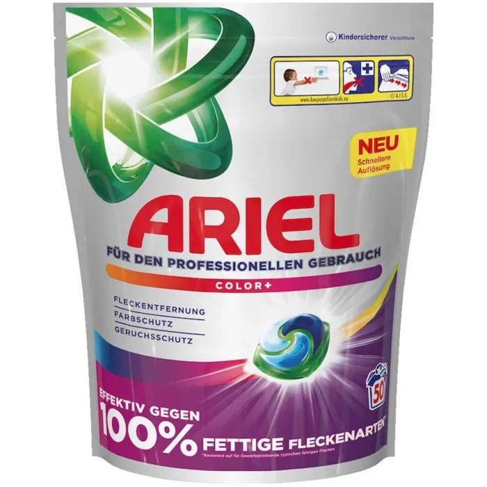 Капсули для прання кольорових речей Ariel Professional All-in-1 Pods Color+, 50 шт
