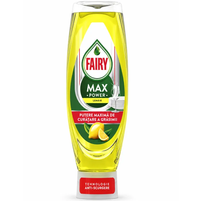 Гель для миття посуду Fairy Max Power Lemon, 730 мл