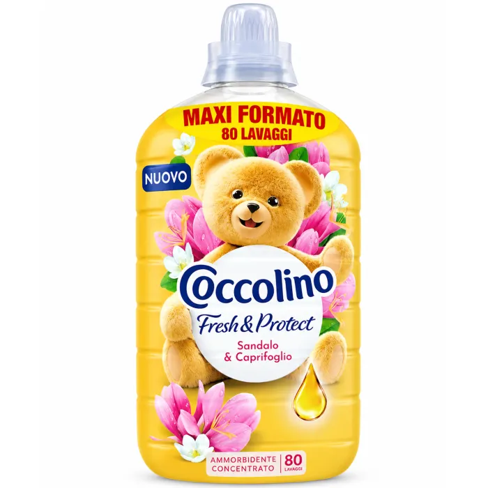 Концентрований кондиціонер для білизни Coccolino Sandalo & Caprifoglio, 1.85 л (80 прань)